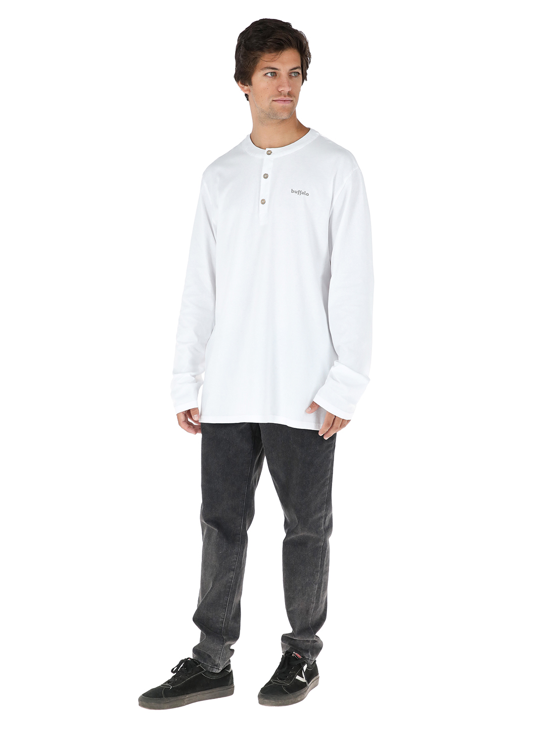 POLERA PICUDA BLANCO HOMBRE BUFFALO - 2