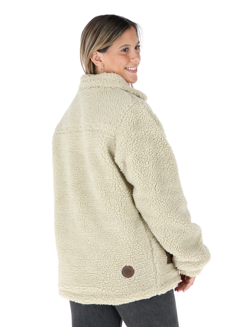 CHAQUETA REVERSIBLE CHEPU BEIGE - NEGRO MUJER BUFFALO - 3