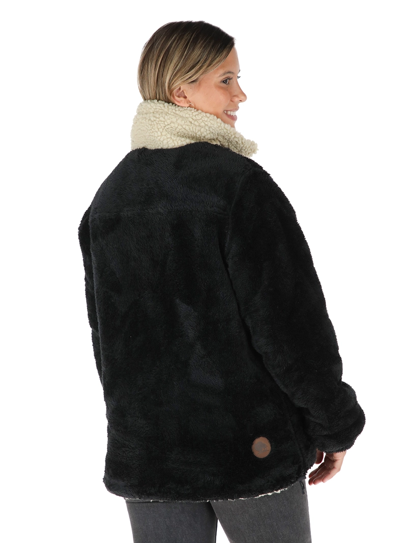 CHAQUETA REVERSIBLE CHEPU BEIGE - NEGRO MUJER BUFFALO - 7
