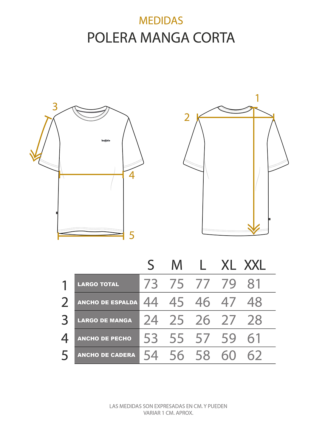 POLERA AMANECER CAFE HOMBRE BUFFALO - 5