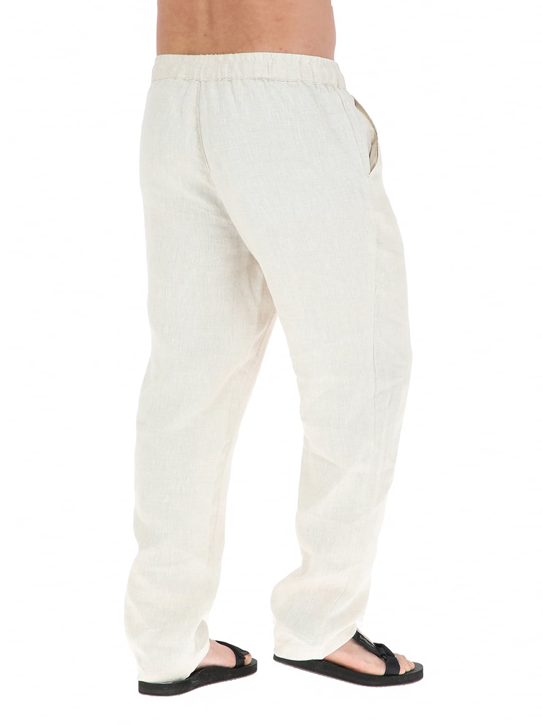 PANTALON LINO HOMBRE BUFFALO CRUDO DUNA - 3