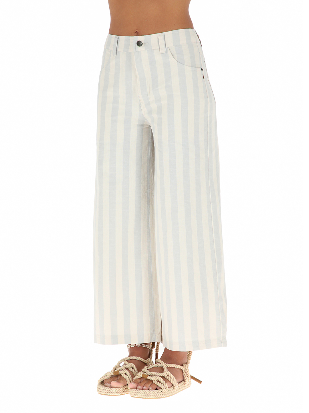 PANTALON ALGODÓN MUJER BUFFALO BEIGE LUZAR - 1
