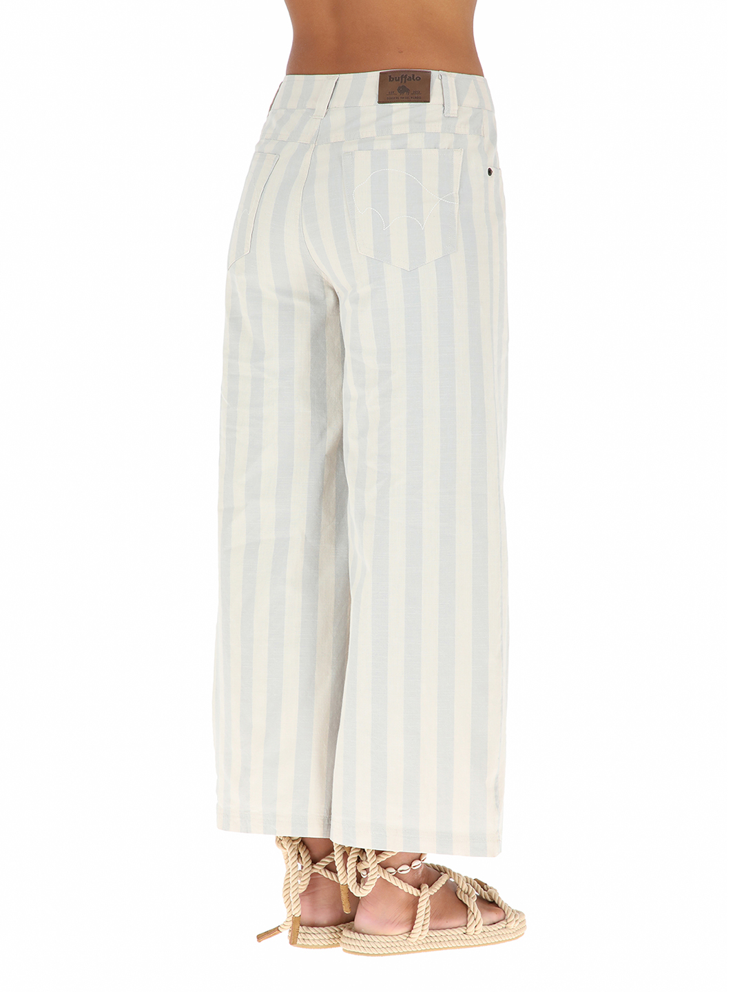 PANTALON ALGODÓN MUJER BUFFALO BEIGE LUZAR - 3
