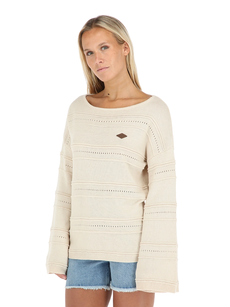 CHALECO ALBA BEIGE MUJER BUFFALO - 1