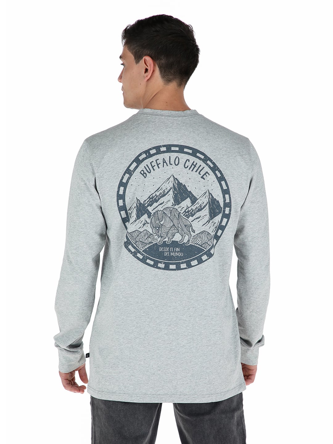 POLERA REM GRIS HOMBRE BUFFALO - 3