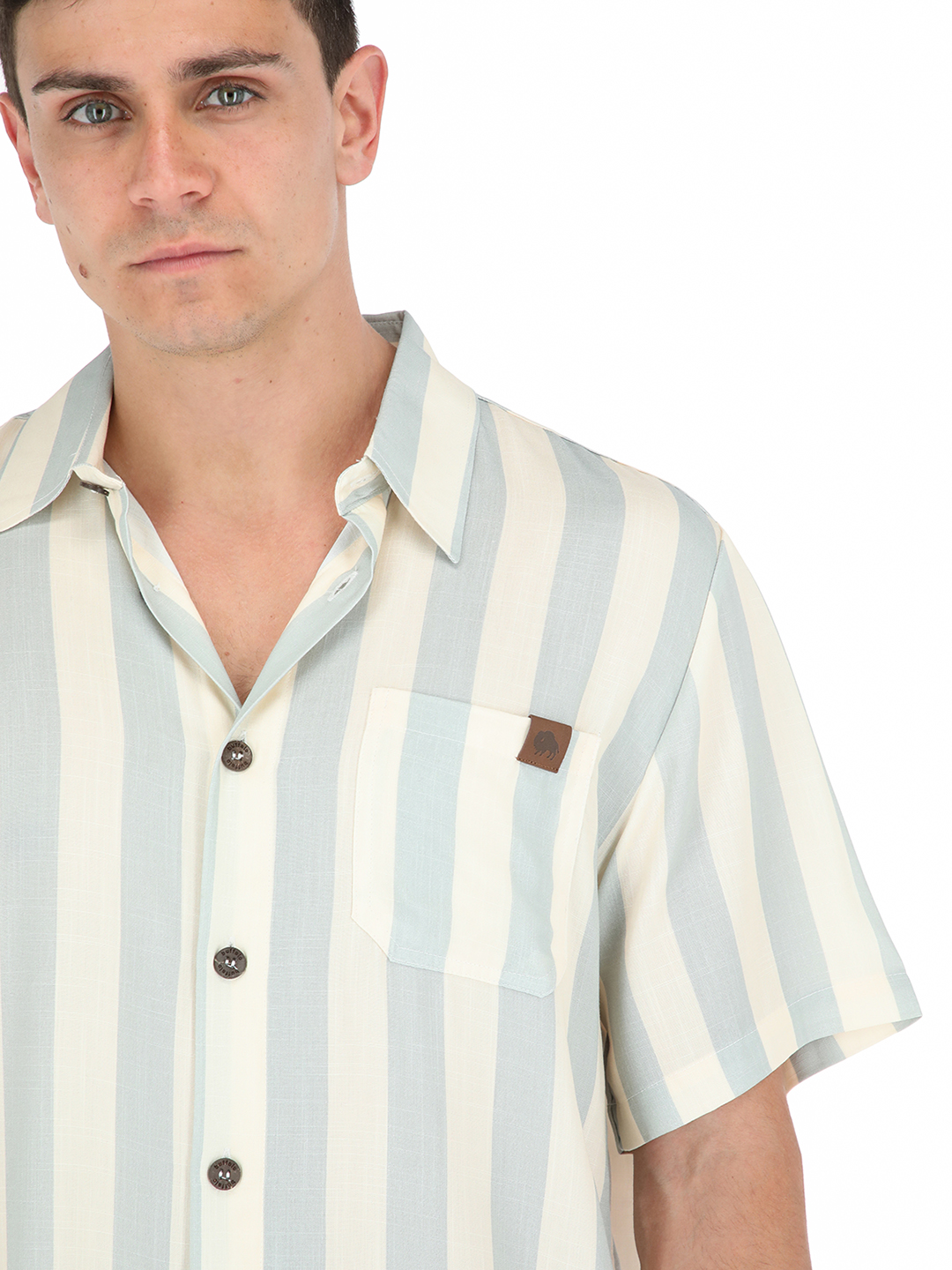GUAYABERA OPAL BEIGE HOMBRE BUFFALO - 4