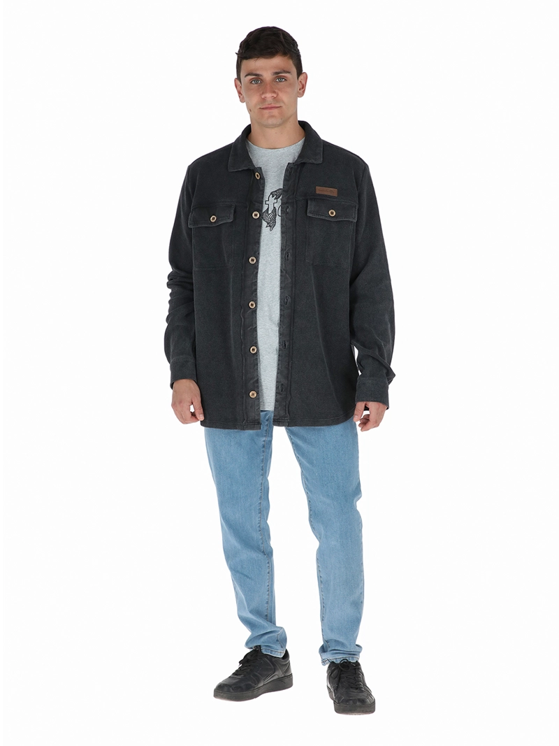 CAMISA CAÑI NEGRO HOMBRE BUFFALO - 2