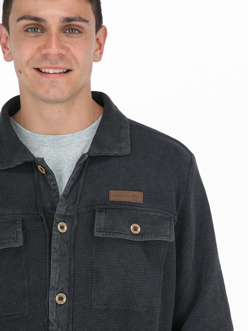 CAMISA CAÑI NEGRO HOMBRE BUFFALO - 4