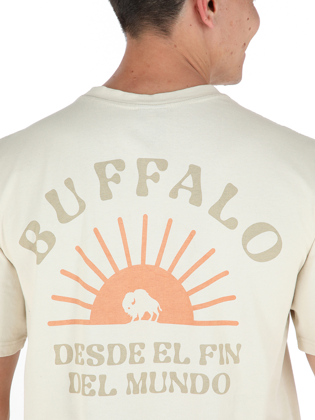 POLERA ATARDECER BEIGE HOMBRE BUFFALO - 4