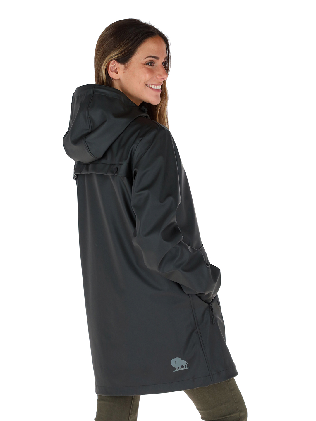 IMPERMEABLE RAINCOAT MUJER EN COLOR NEGRO BUFFALO - 3