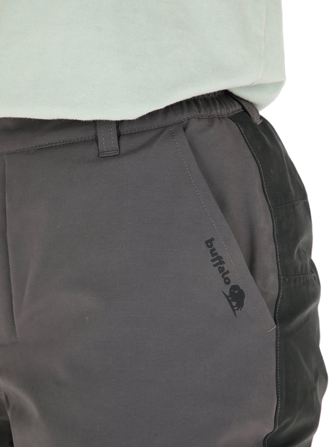PANTALON IMPERMEABLE REVERSIBLE CAMALEON MUJER GRIS BUFFALO - 4