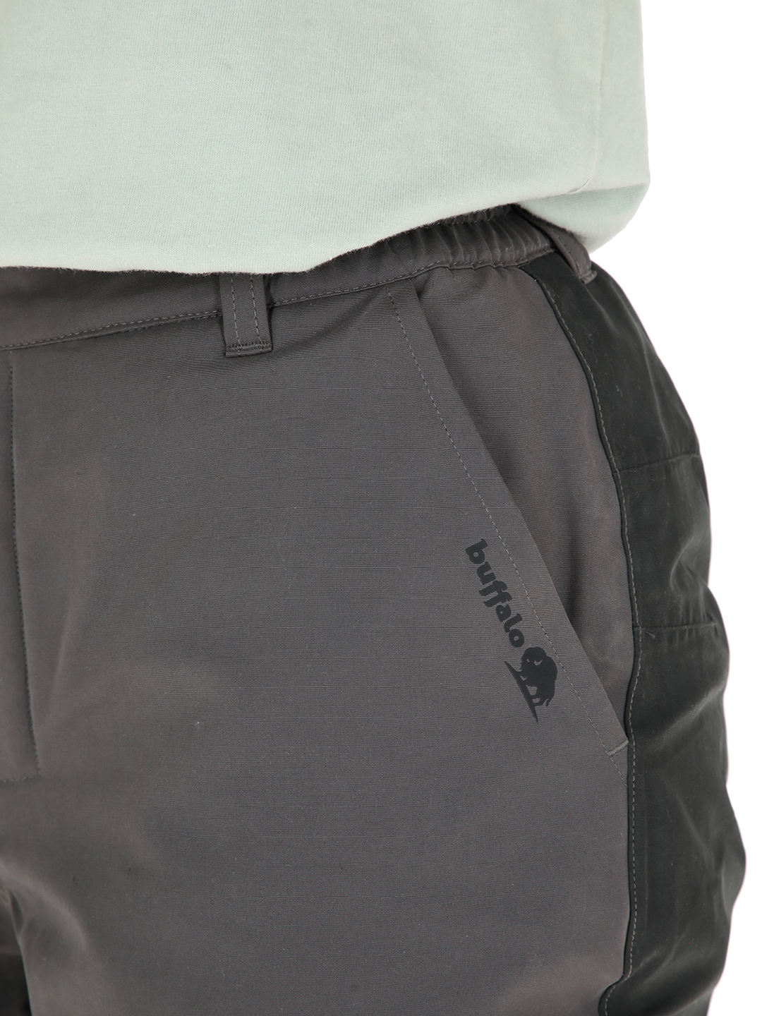 PANTALON IMPERMEABLE REVERSIBLE CAMALEON MUJER GRIS BUFFALO - 4