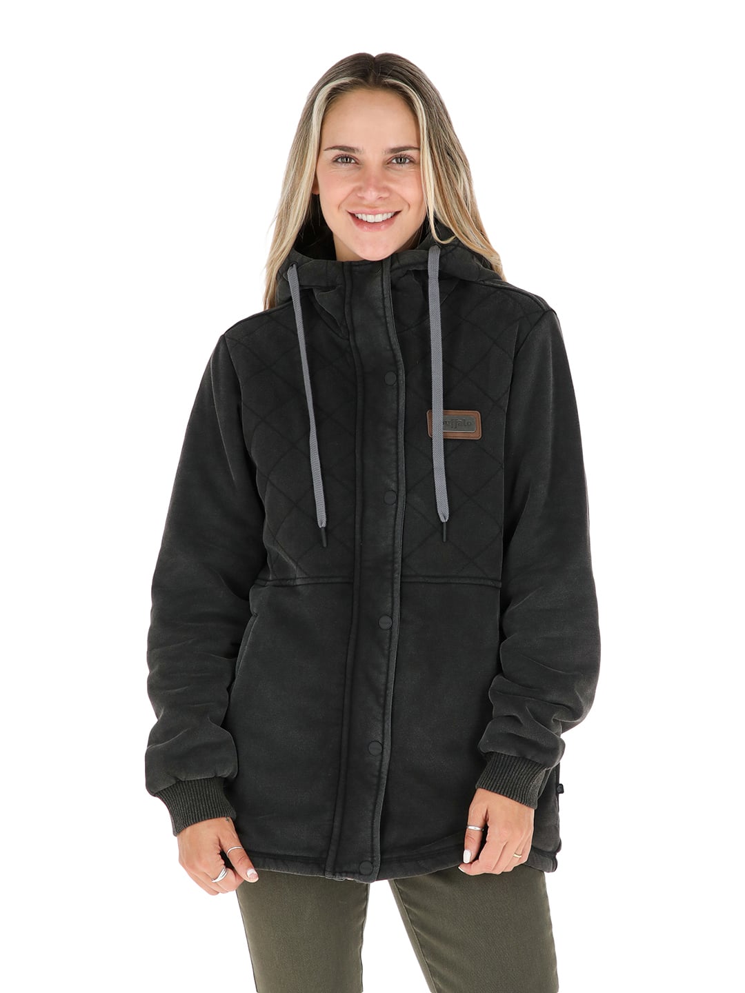 POLERON CHIPORRO MUJER EN COLOR NEGRO BUFFALO - 1