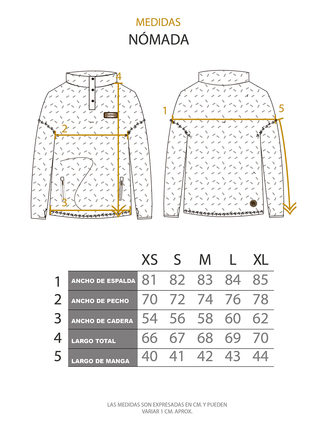 CHAQUETA NOMADA MUJER GRIS BUFFALO - 5