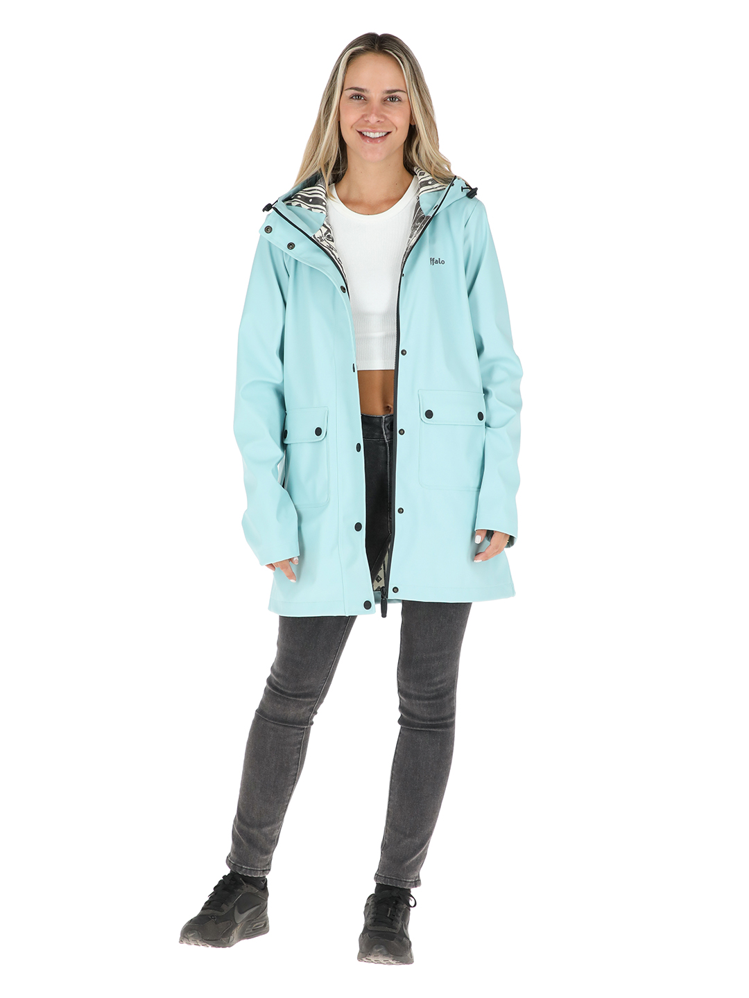 IMPERMEABLE RAINCOAT MUJER CELESTE BUFFALO - 2