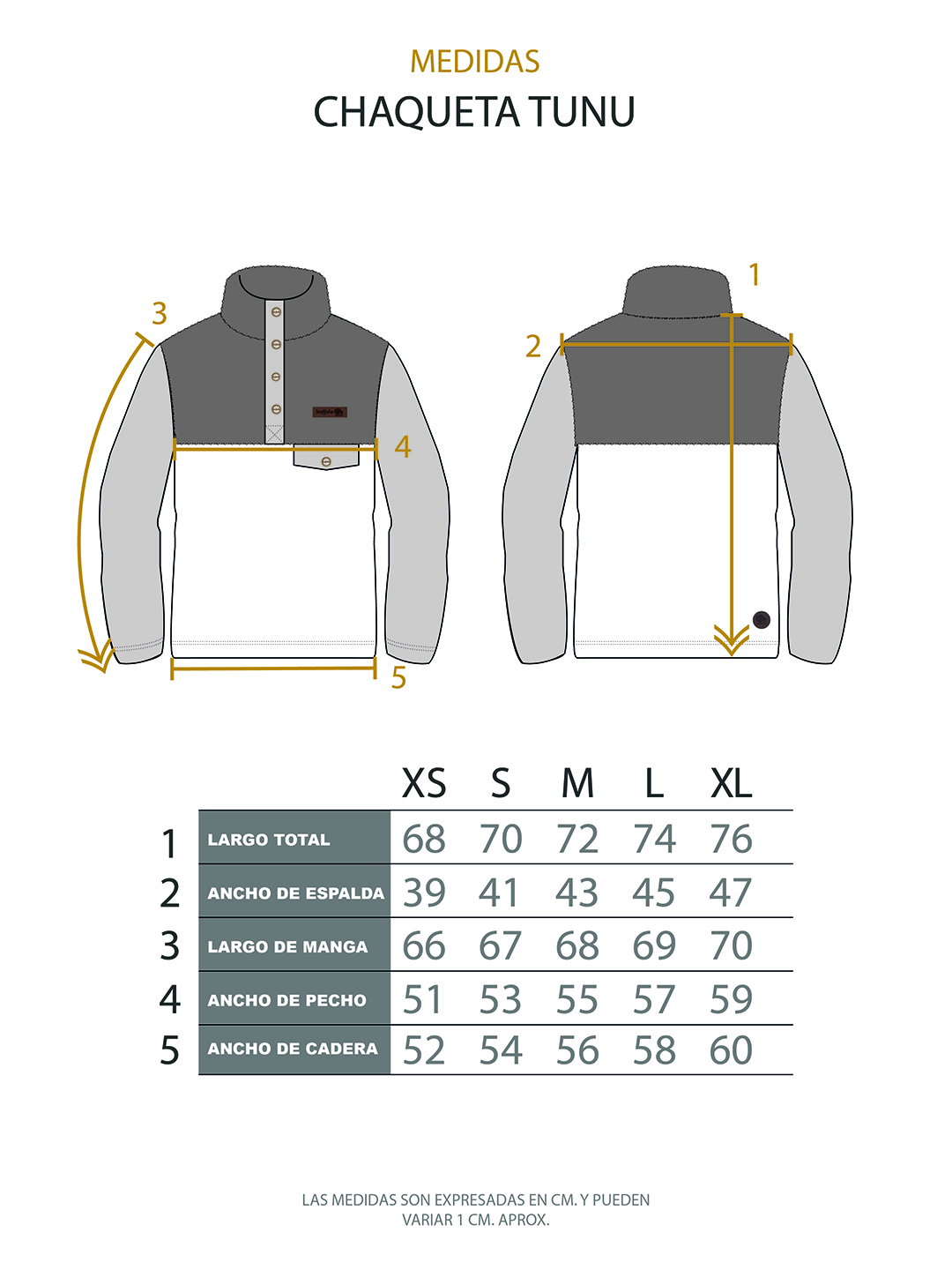 POLAR TUNU MUJER MOSTAZA BUFFALO - 5