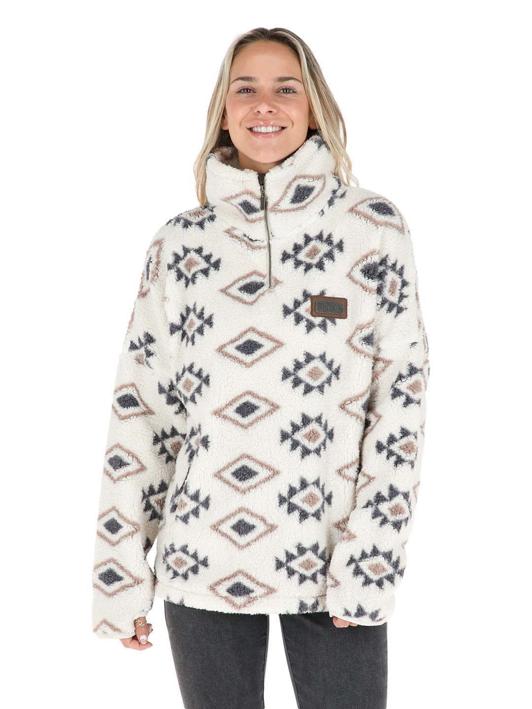 CHAQUETA TOKI MUJER CRUDO BUFFALO - 1