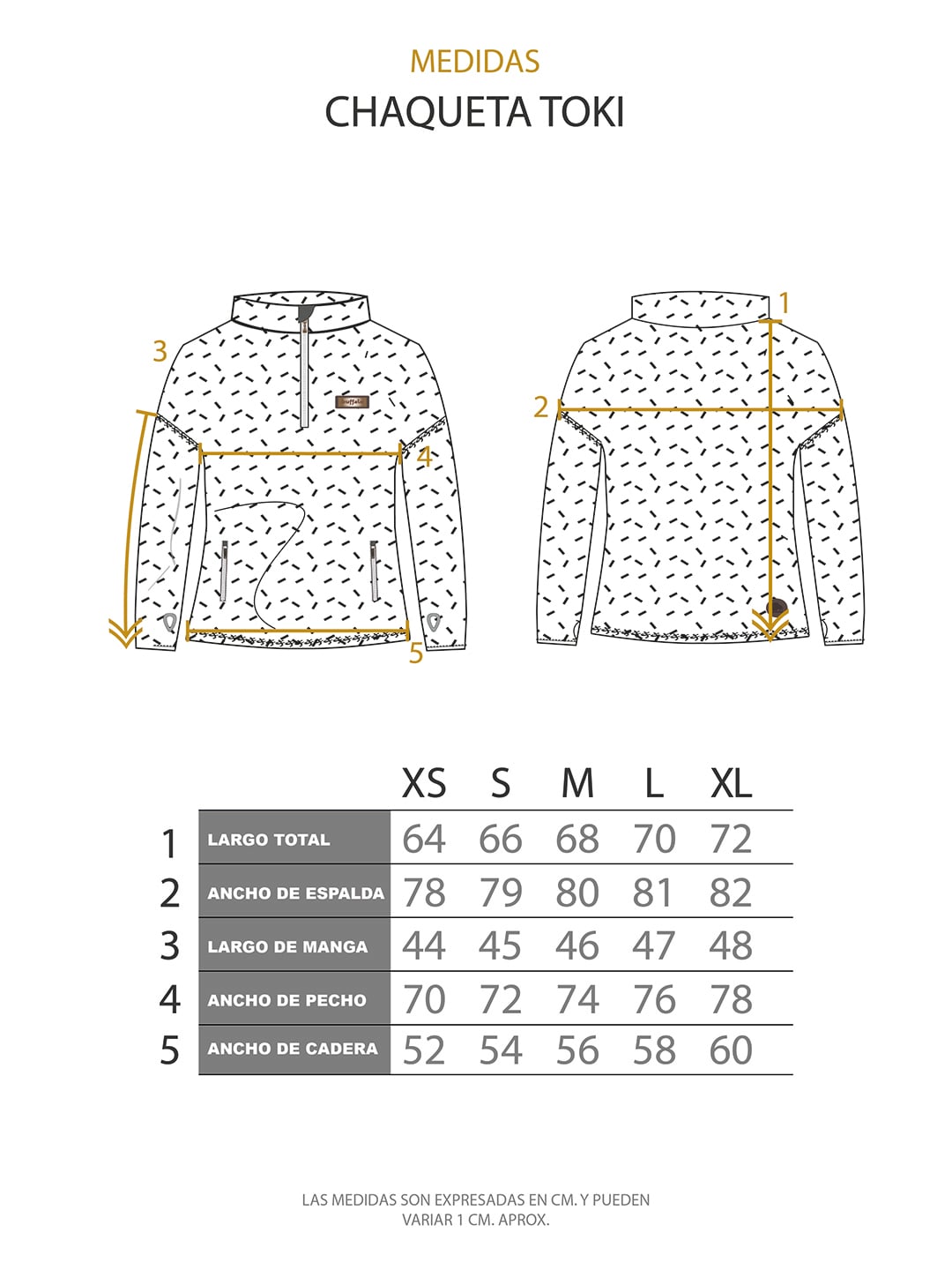 CHAQUETA TOKI MUJER CRUDO BUFFALO - 5