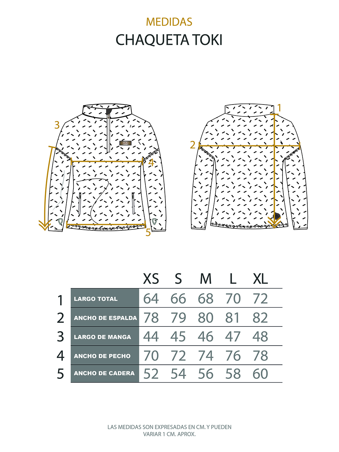 CHAQUETA TOKI MUJER CRUDO BUFFALO - 5