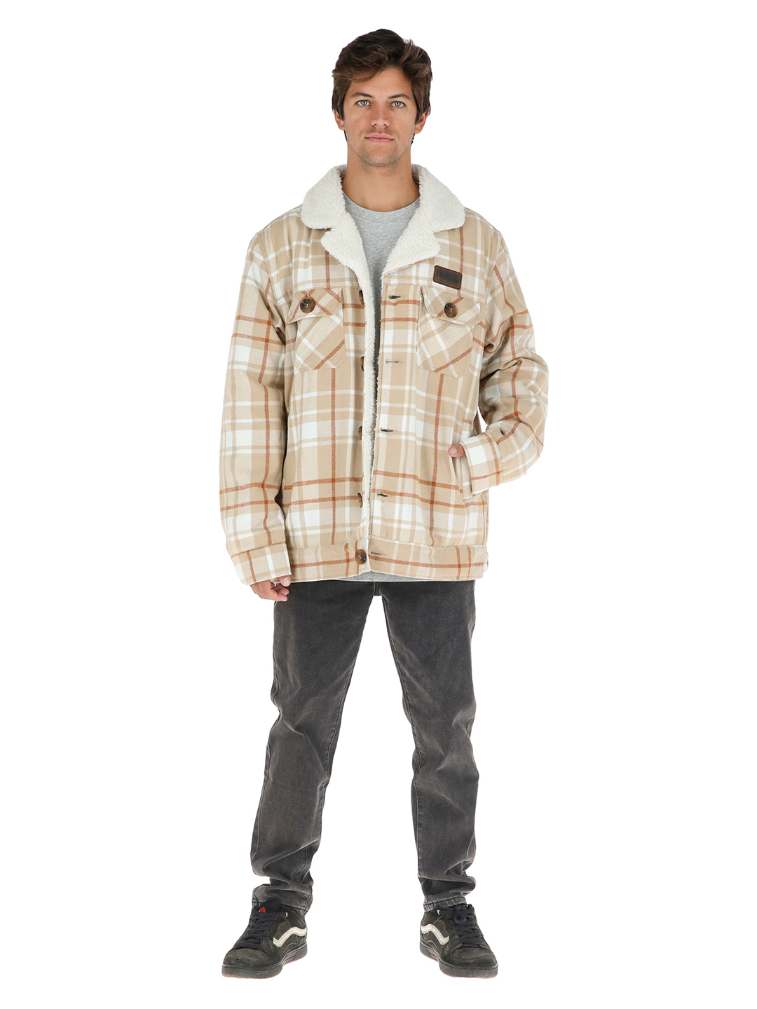 CHAQUETA LAFKEN HOMBRE EN COLOR CAFE BUFFALO - 2