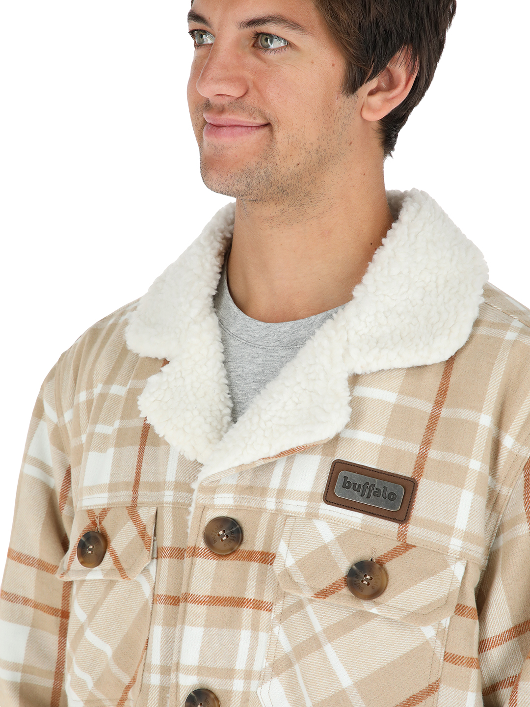 CHAQUETA LAFKEN HOMBRE EN COLOR CAFE BUFFALO - 4