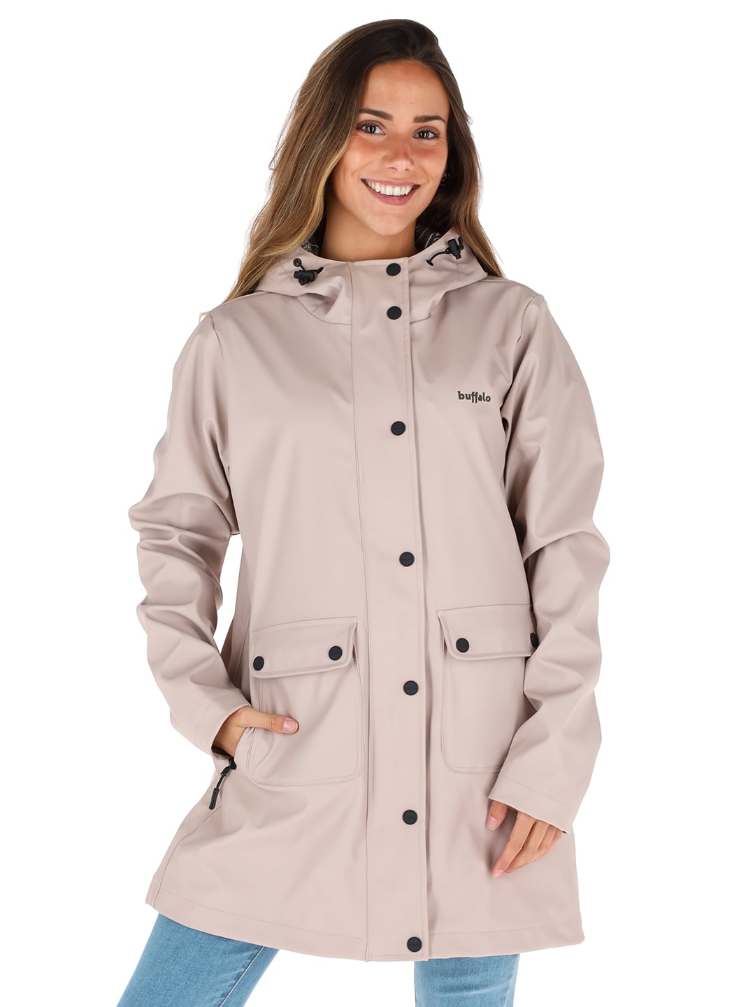 IMPERMEABLE RAINCOAT MUJER ROSADO BUFFALO - 1