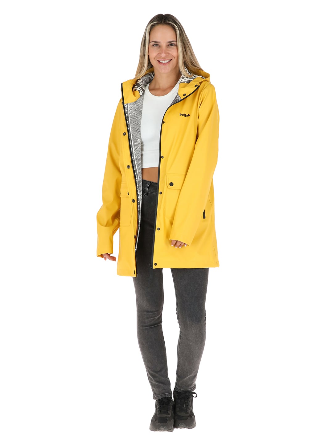 IMPERMEABLE RAINCOAT MUJER EN COLOR AMARILLO BUFFALO - 2