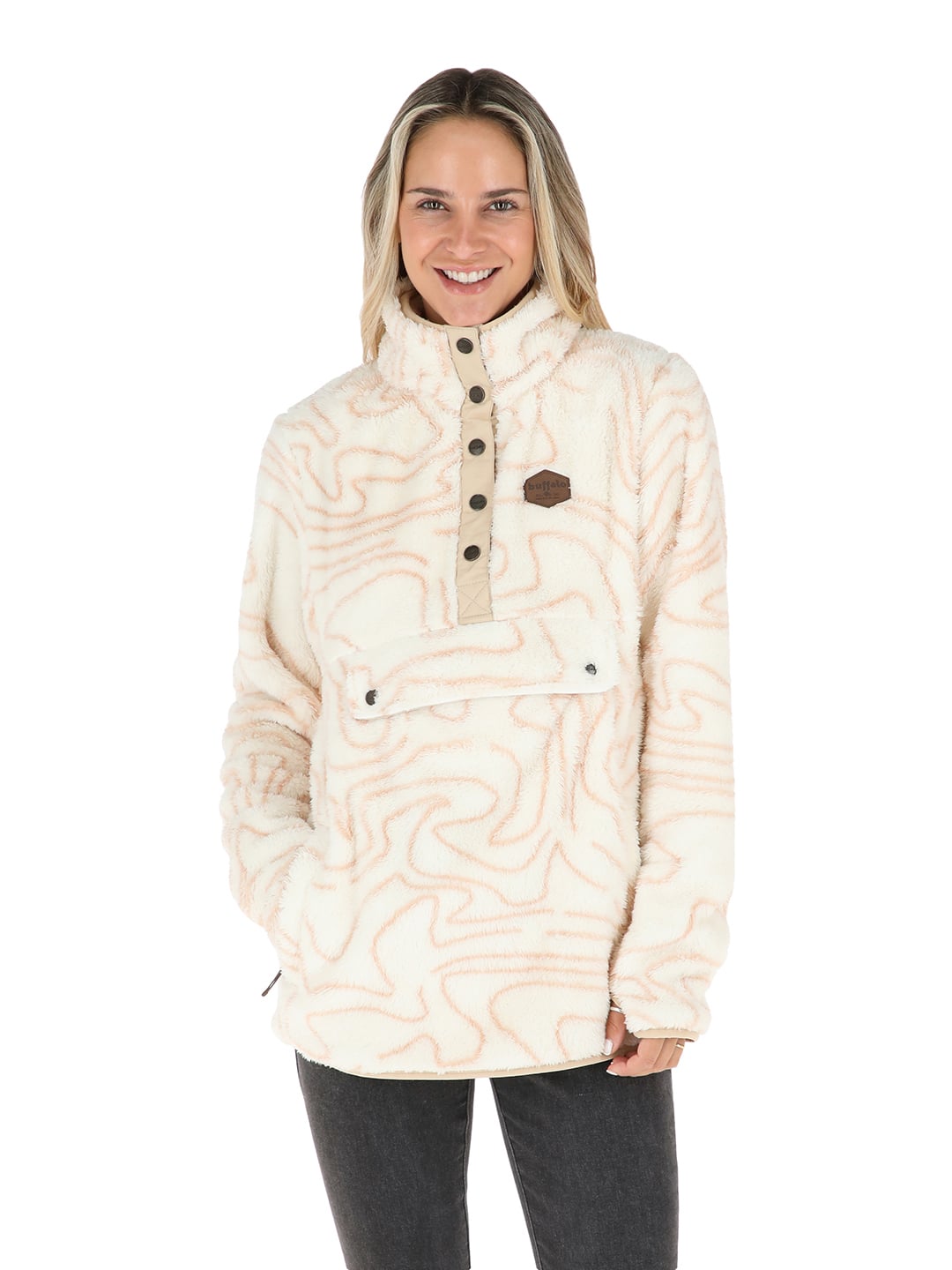 CHAQUETA KIPA MUJER BEIGE BUFFALO - 1