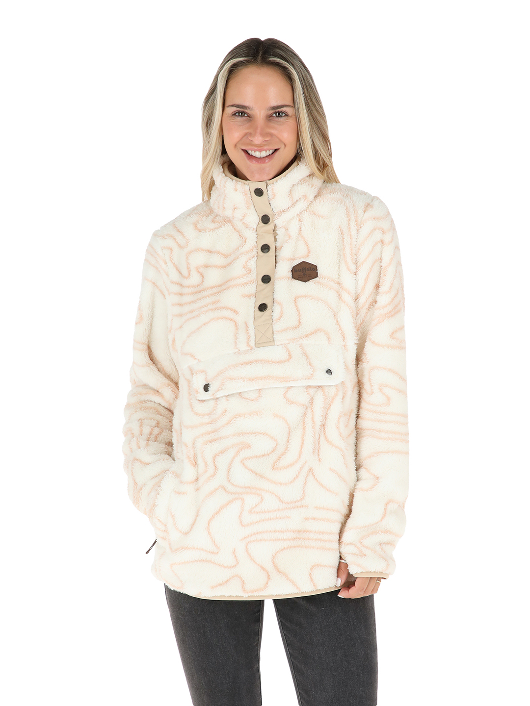 CHAQUETA KIPA MUJER BEIGE BUFFALO - 1