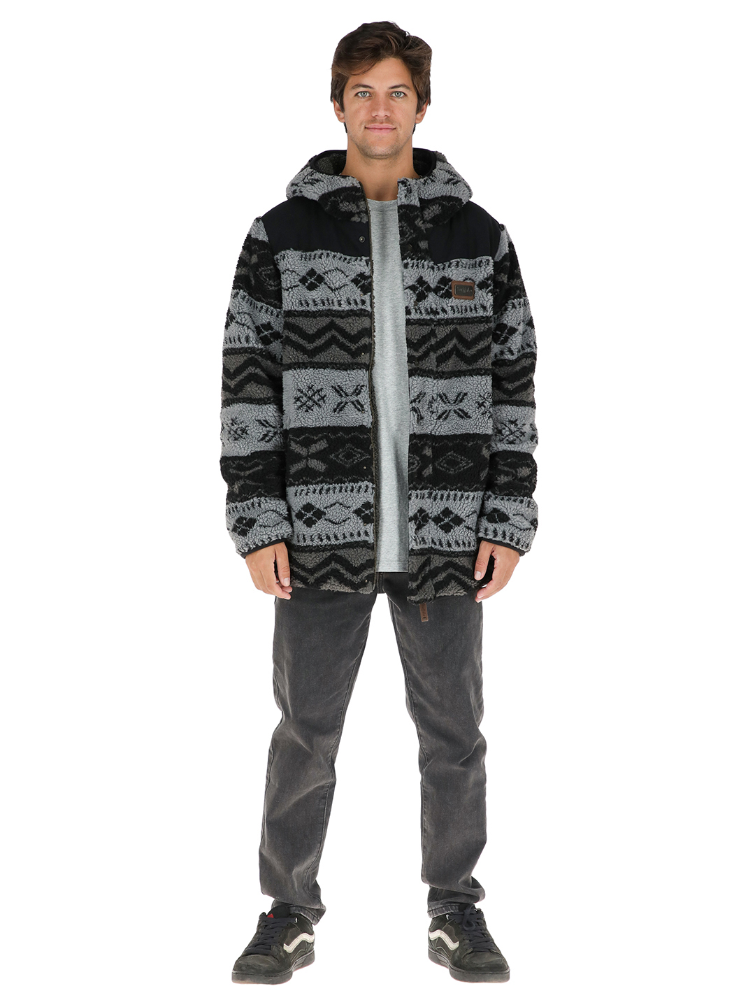 CHAQUETA CHIPODOS PRINT HOMBRE GRIS BUFFALO - 2