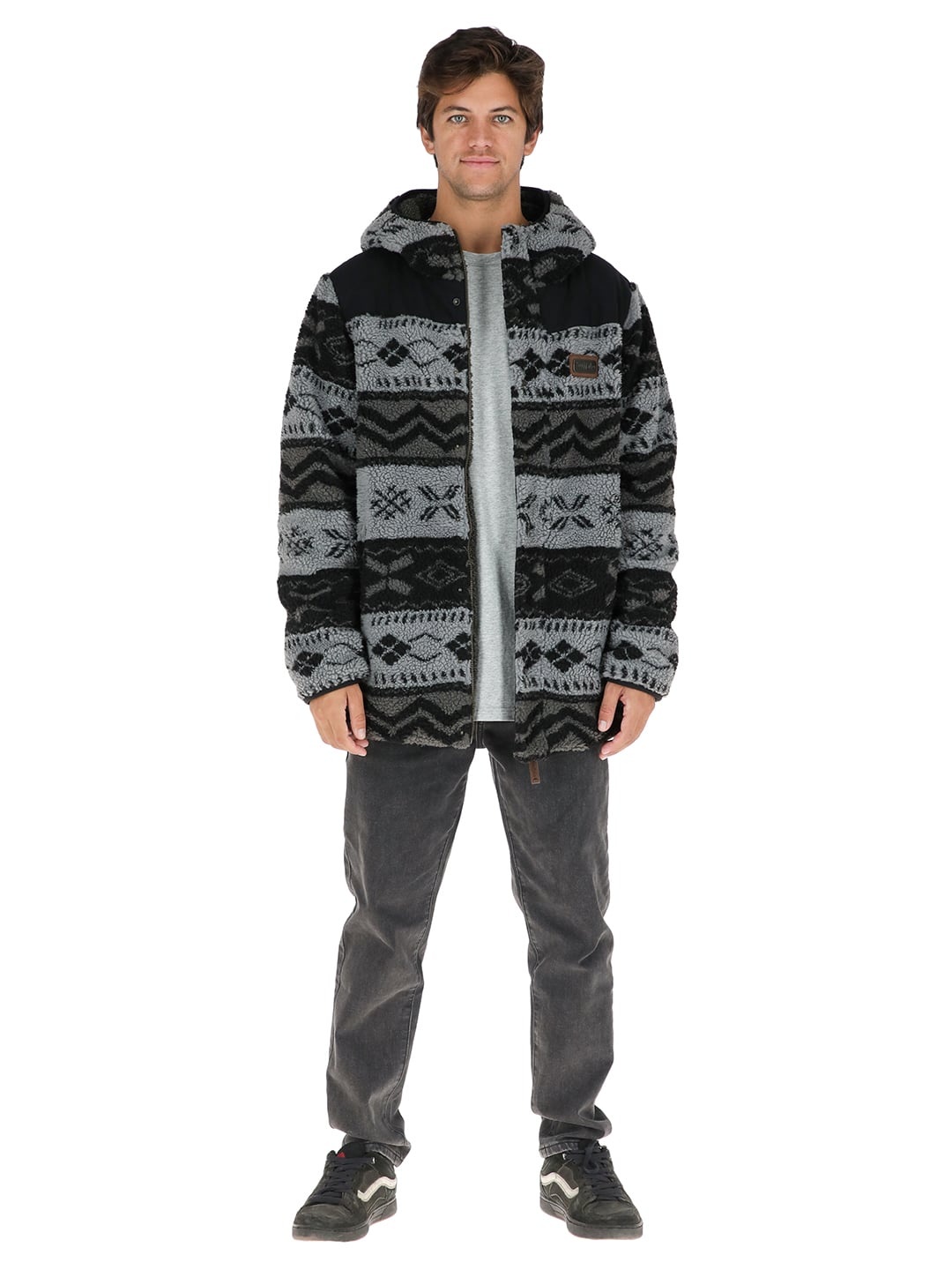 CHAQUETA CHIPODOS PRINT HOMBRE GRIS BUFFALO - 2