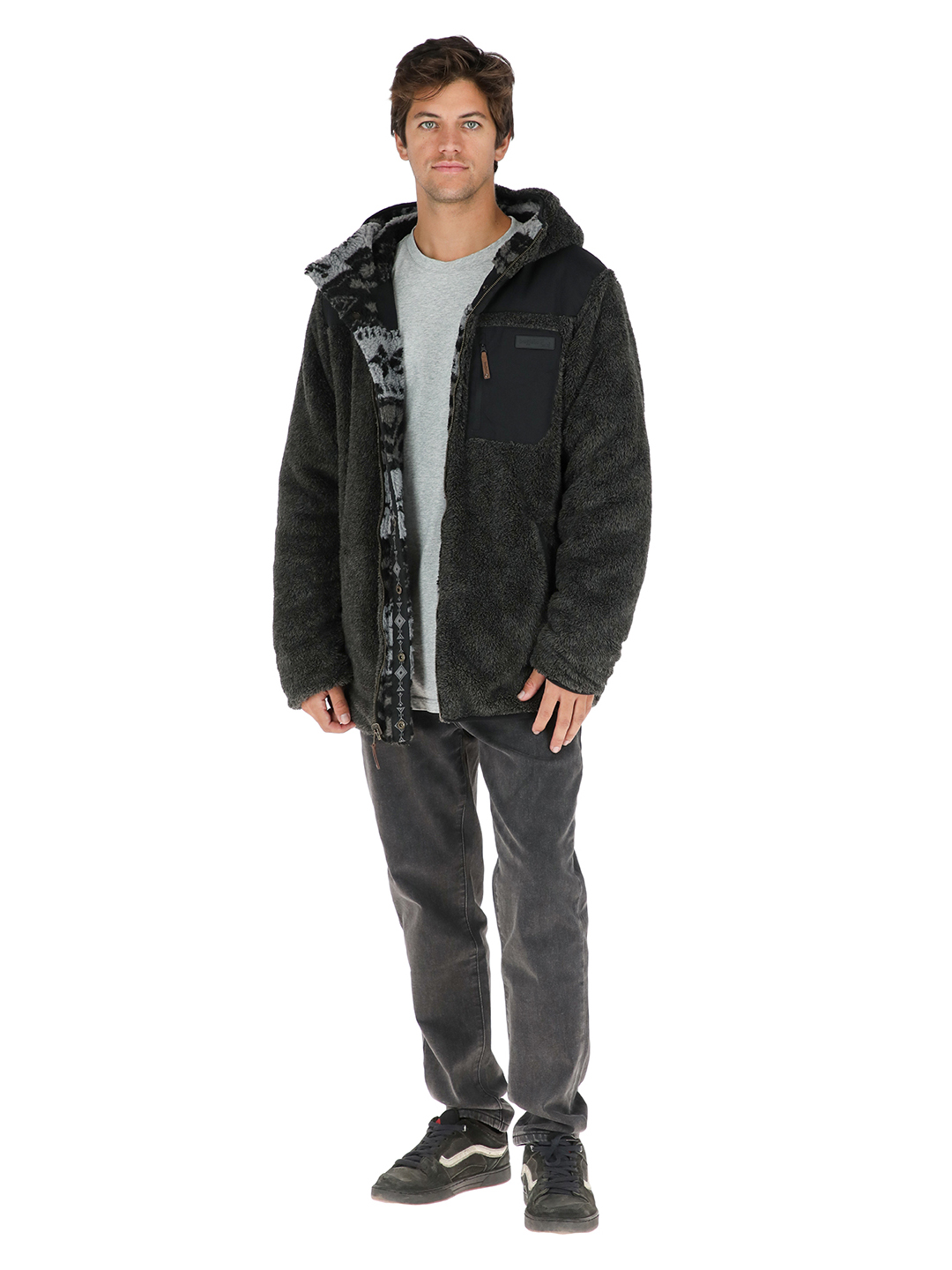 CHAQUETA CHIPODOS PRINT HOMBRE GRIS BUFFALO - 6