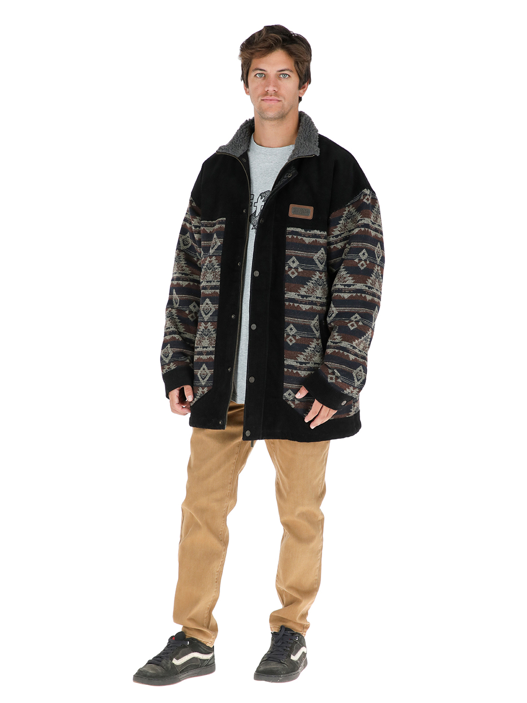 CHAQUETA TERRA HOMBRE EN COLOR NEGRO BUFFALO - 2