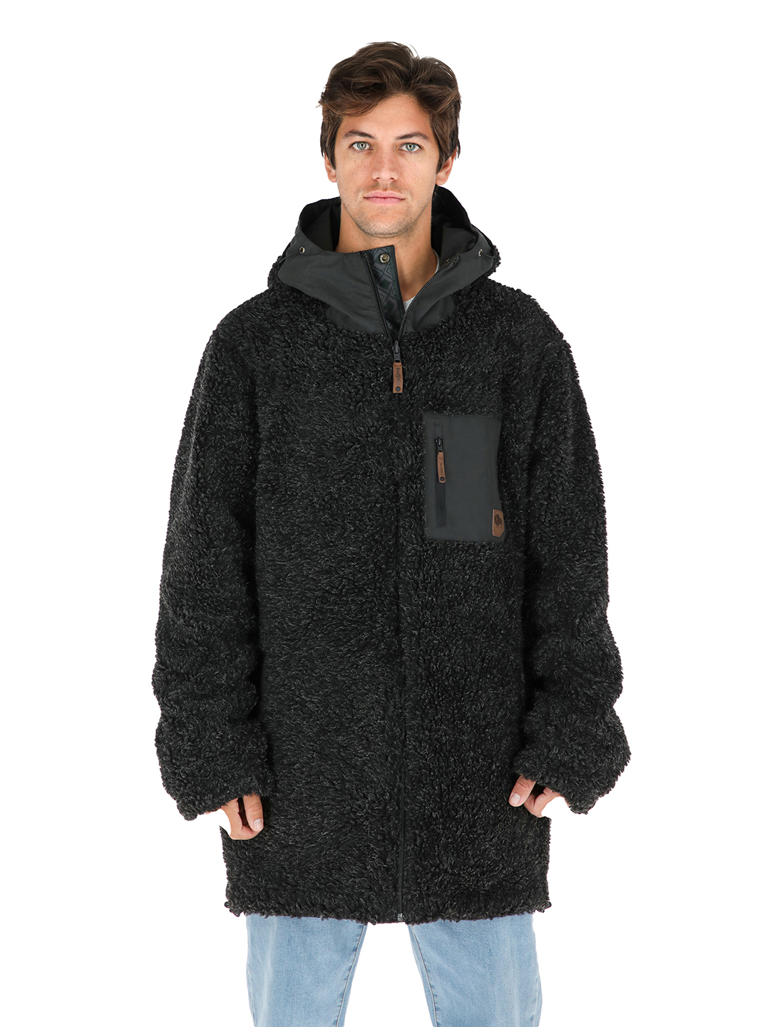 PARKA IMPERMEABLE REVERSIBLE CAMALEON HOMBRE EN COLOR NEGRO BUFFALO - 5