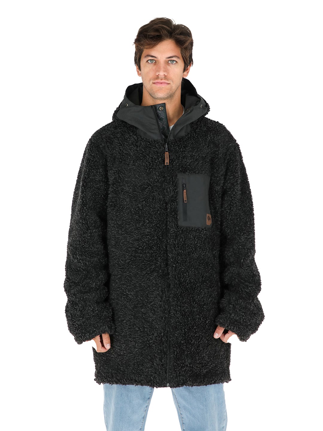 PARKA IMPERMEABLE REVERSIBLE CAMALEON HOMBRE EN COLOR NEGRO BUFFALO - 5