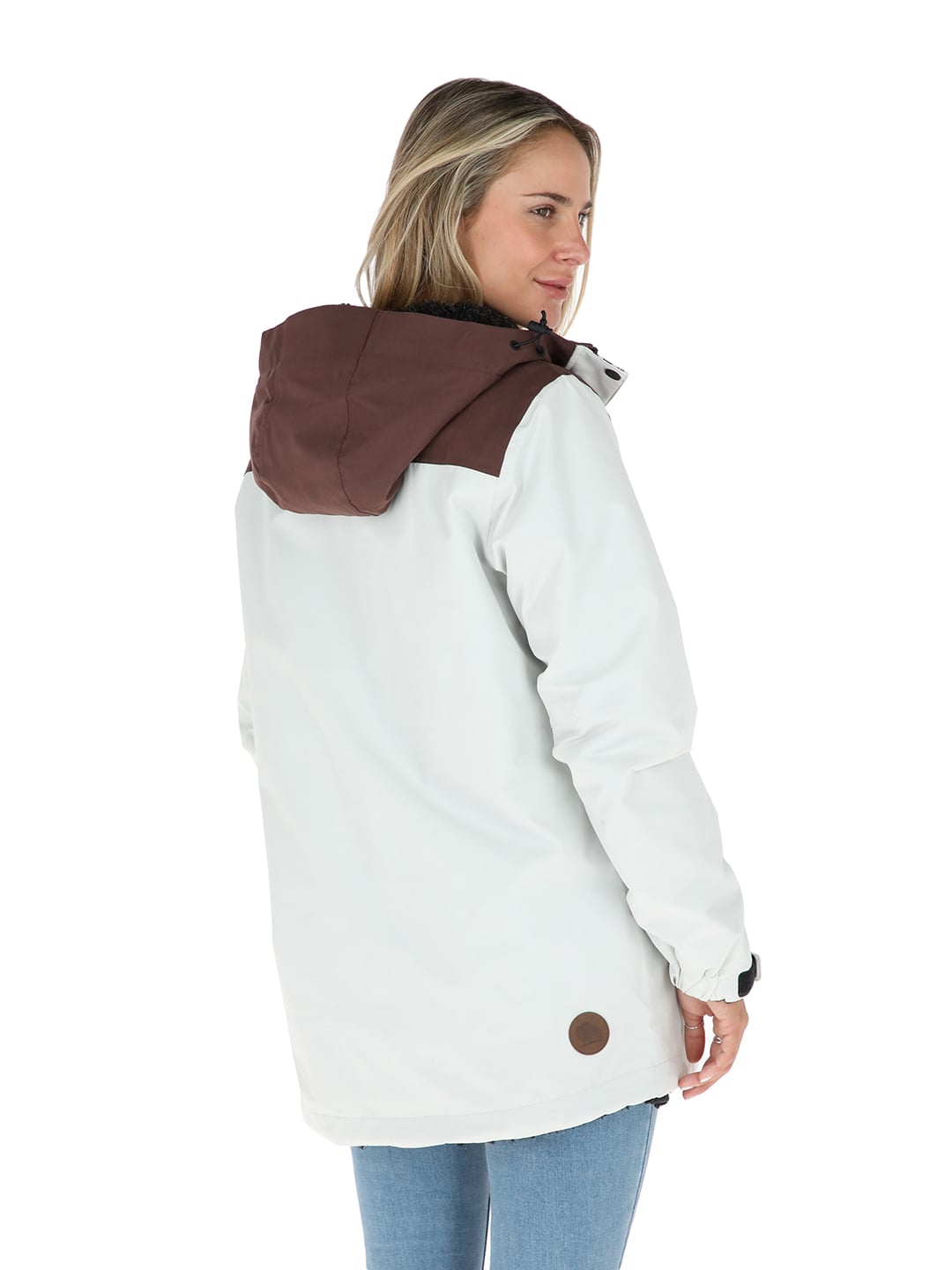 PARKA IMPERMEABLE REVERSIBLE CAMALEON MUJER CRUDO BUFFALO - 3
