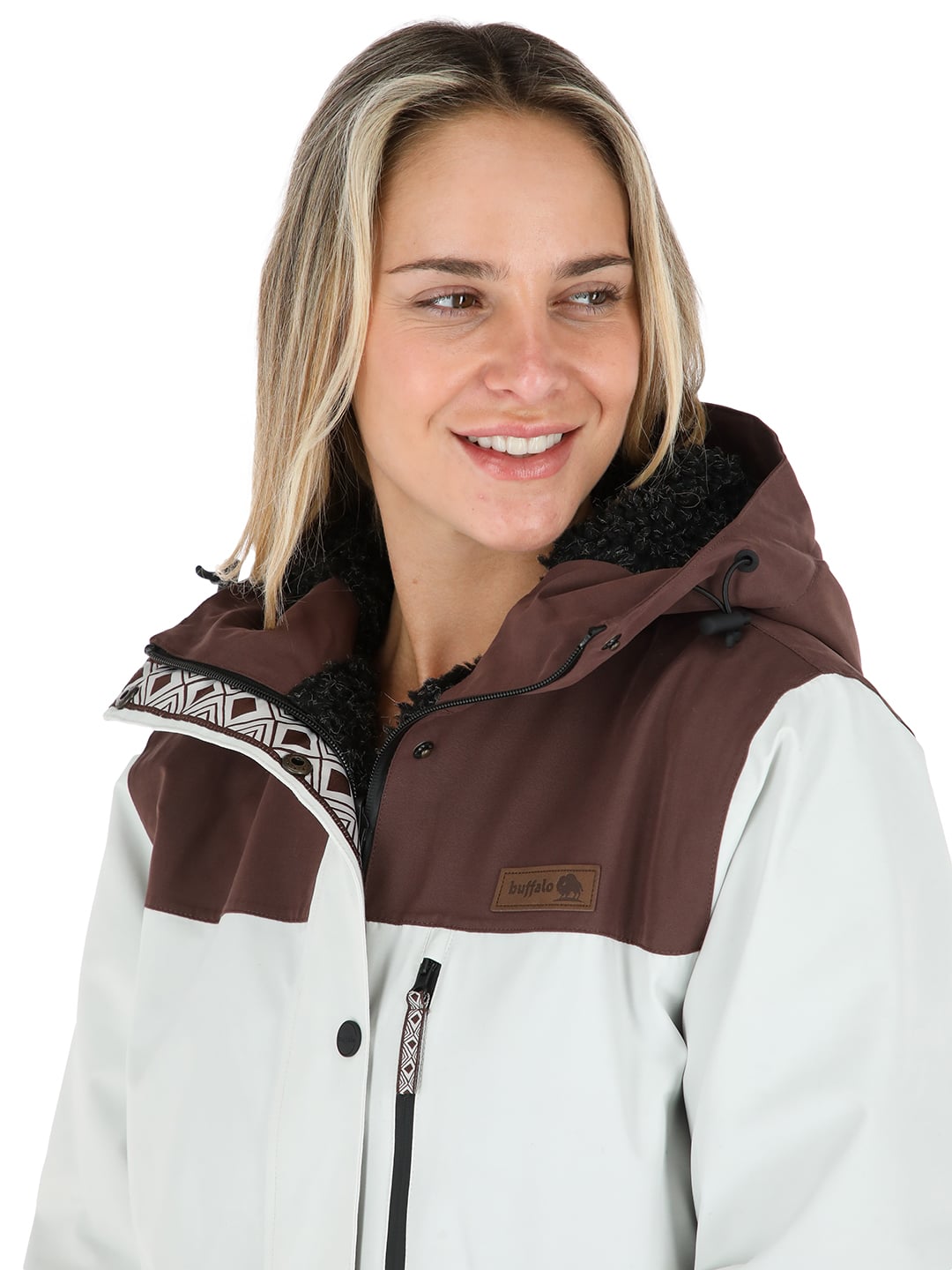 PARKA IMPERMEABLE REVERSIBLE CAMALEON MUJER CRUDO BUFFALO - 4