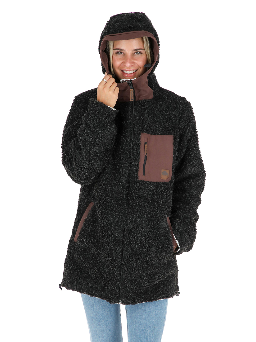 PARKA IMPERMEABLE REVERSIBLE CAMALEON MUJER CRUDO BUFFALO - 5