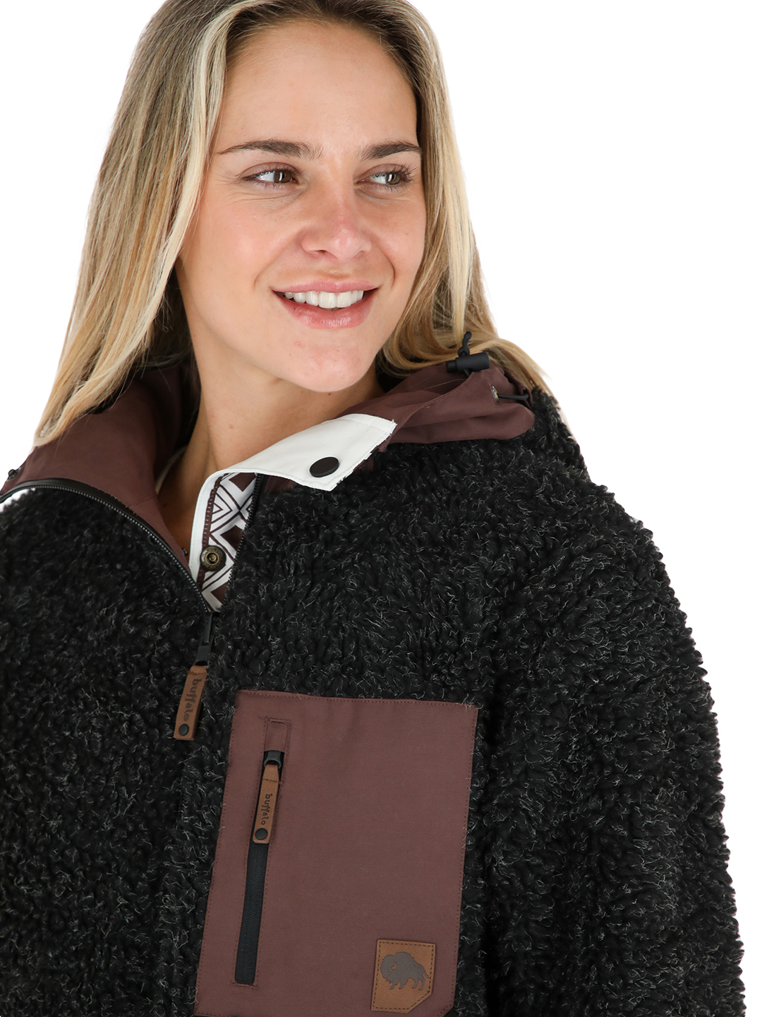 PARKA IMPERMEABLE REVERSIBLE CAMALEON MUJER CRUDO BUFFALO - 8