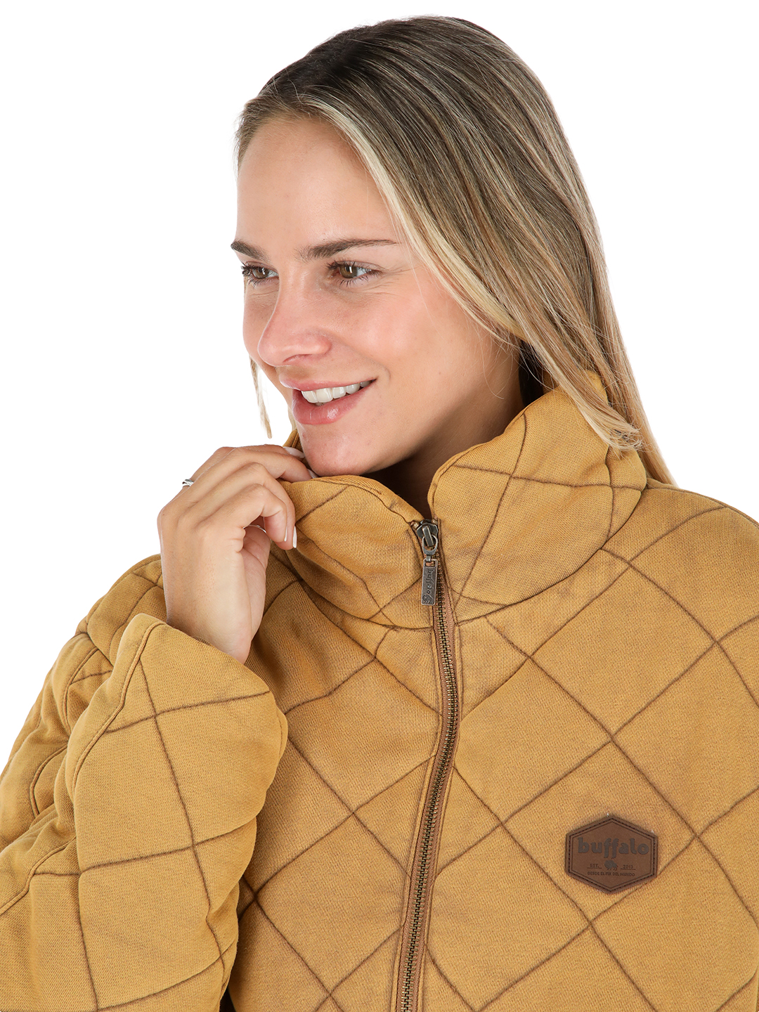 CHAQUETA BOSCO MUJER MOSTAZA BUFFALO - 4