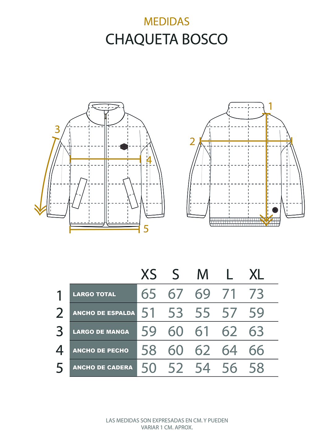 CHAQUETA BOSCO MUJER MOSTAZA BUFFALO - 5
