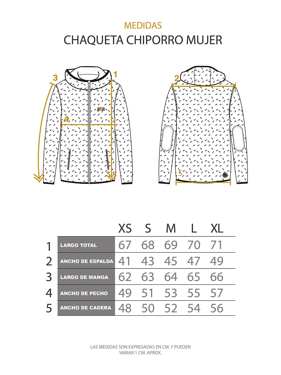 CHAQUETA CHIPORRO MUJER AZUL MARINO BUFFALO - 5