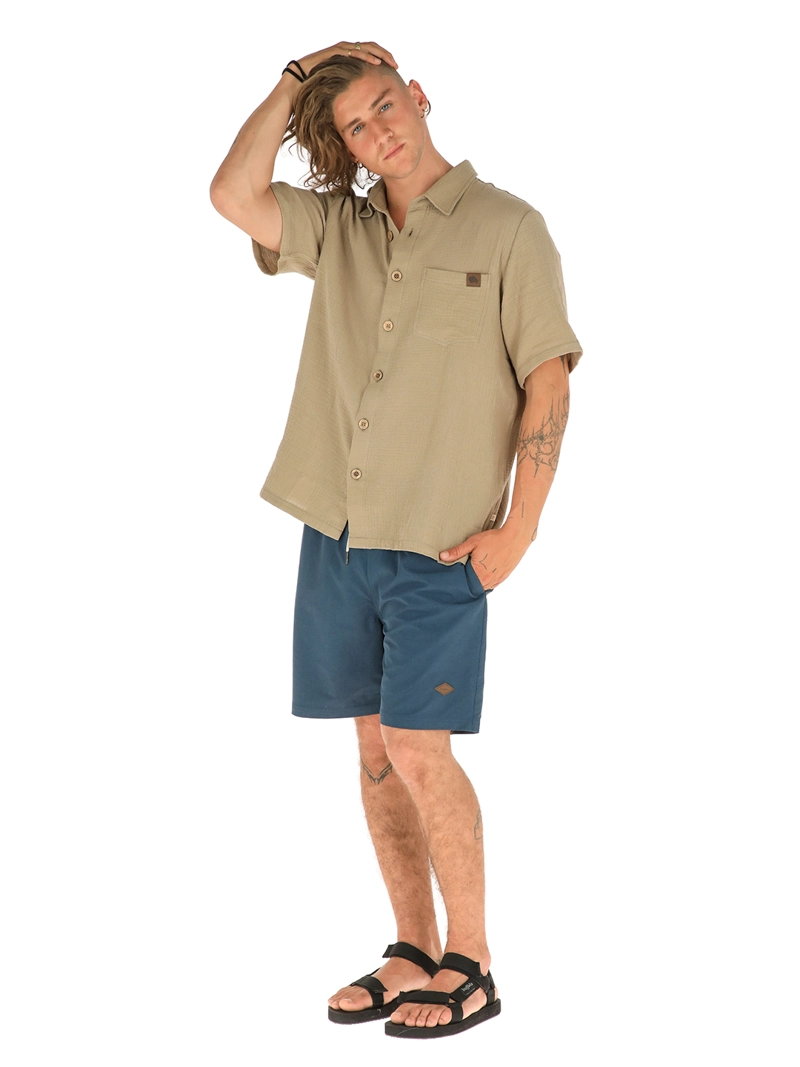 GUAYABERA CAQUI HOMBRE BUFFALO - 2