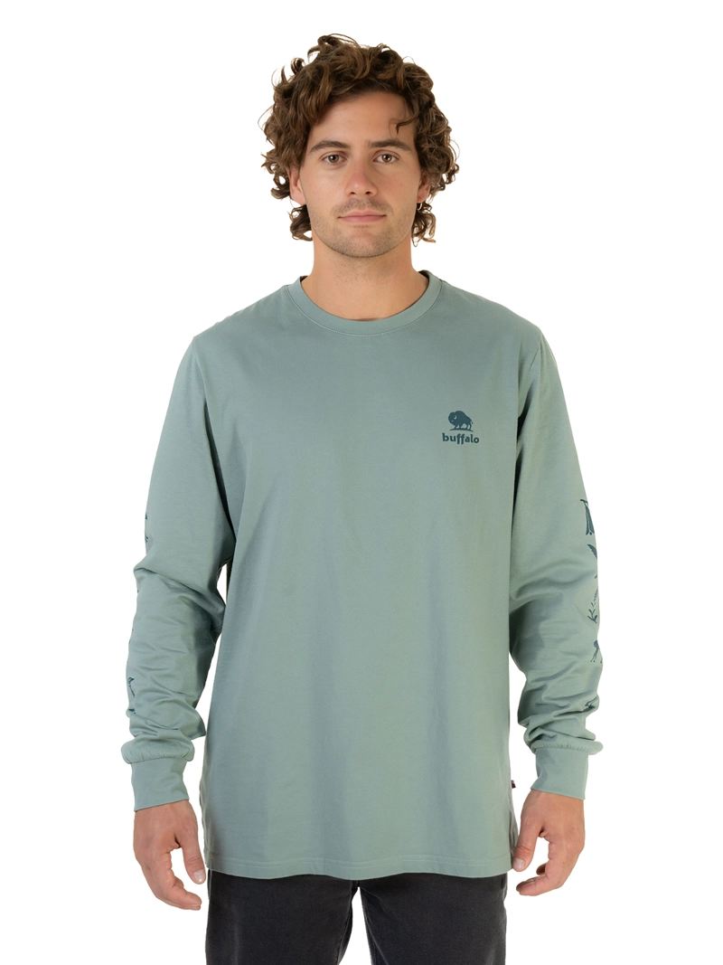 POLERA MANGA LARGA TIERRA SUR HOMBRE BUFFALO - 1