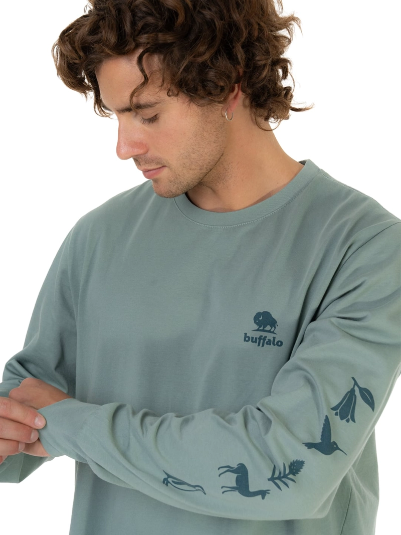 POLERA MANGA LARGA TIERRA SUR HOMBRE BUFFALO - 4