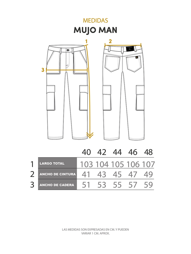 PANTALON CARGO MUJO HOMBRE BUFFALO - 5
