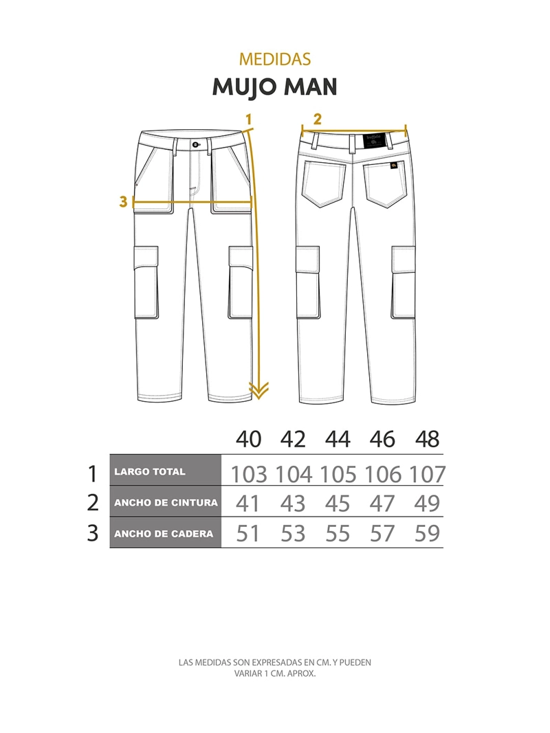 PANTALON CARGO MUJO HOMBRE BUFFALO - 5