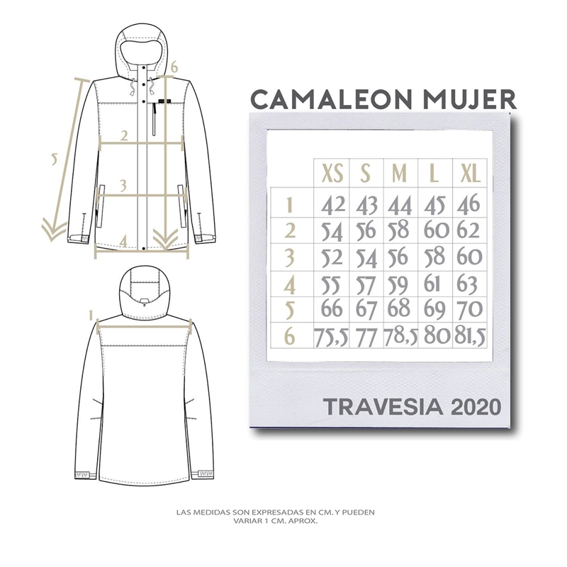 PARKA IMPERMEABLE REVERSIBLE CAMALEON MUJER CELESTE BUFFALO - 4