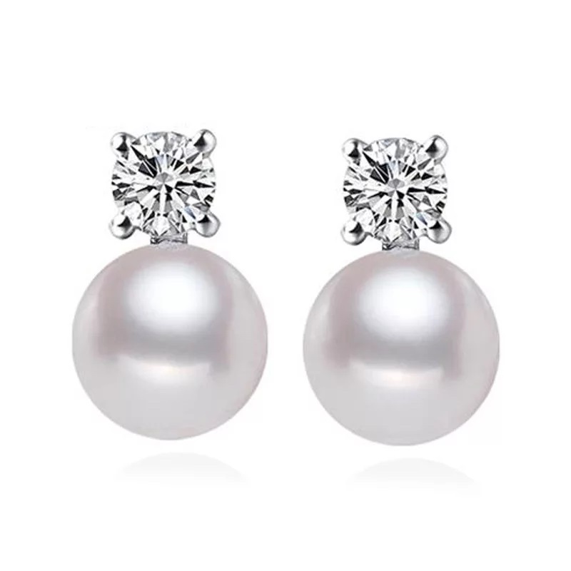 AROS LA GARZA MUJER PLATA PERLA CULTIVADA QUEEN - 1