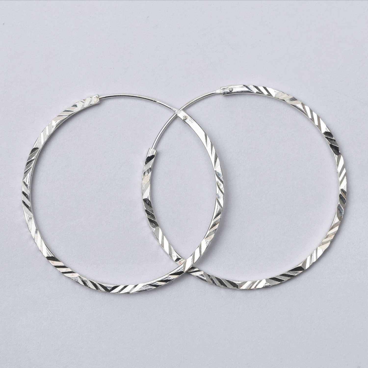AROS LA GARZA MUJER PLATA ARGOLLA MATEADA - 1